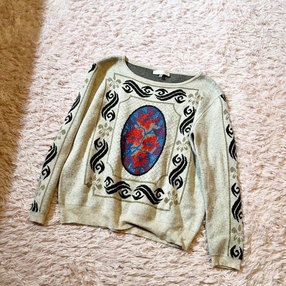 Grandma Core Vintage Inspired Renaissance Regal Victorian Sweater Womens M Indie